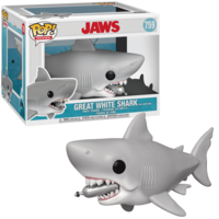Funko POP! SUPER JAWS 759 Jaws with Diving Tank Back Order
