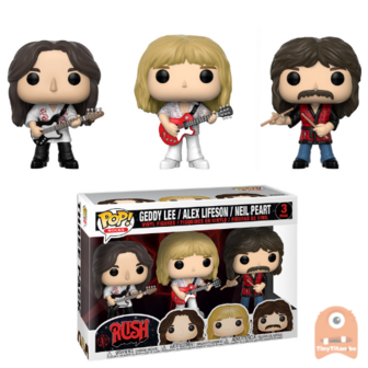 POP! Rocks Geddy Lee - Alex Lifeson - Neil Peart 3-Pack Rush