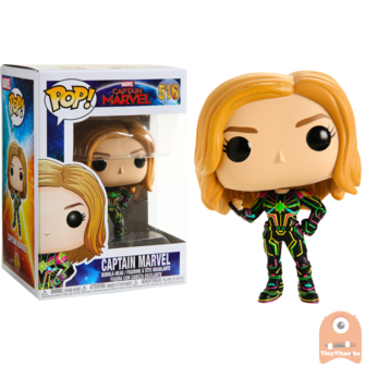 POP! Marvel Captain Marvel neon Suit #516 Captain Marvel