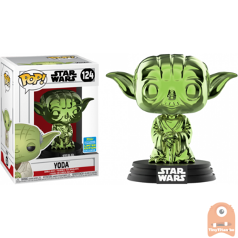 POP! Star Wars Yoda Green Chrome #124 SDCC
