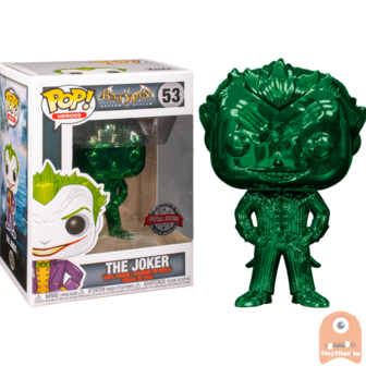 POP! Heroes The Joker Green Chrome #53 Batman Arkham Asylum