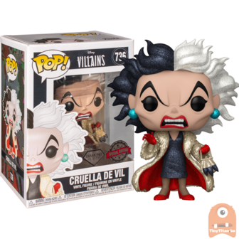 POP! Disney Cruella de Vil Glitter Exclusive #736 Villains 