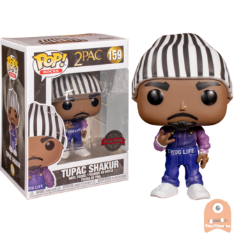 POP! ROCKS Tupac Shakur in Thug Life Overall #159 2Pac - Exclusive