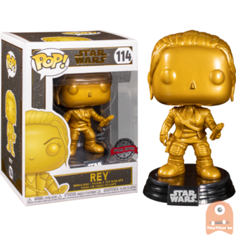 POP! Star Wars Rey Gold Metallic #114 Exclusive