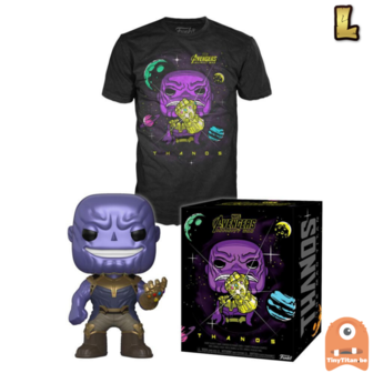 Funko POP! &amp; TEE BOX Thanos Metallic &amp; Gauntlet Exclusive - Large