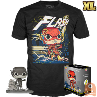 Funko POP! &amp; TEE The Flash Black &amp; White Jim Lee Collection Deluxe POP! Exclusive - X-Large