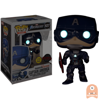 POP! Games Captain America GITD #627 Marvel&#039;s Avengers GameVerse - Excl.