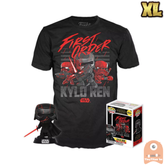 Funko POP! & TEE BOX GITD Supreme Leader Kylo Ren - Star Wars  Exclusive - X-Large