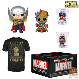 POP! Marvel Collector Corps Box Marvel Holiday Theme - XXL