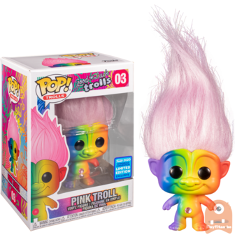 POP! Movies Rainbow Troll w/ Pink Hair #03 Good Luck Trolls WonderCon Excl.