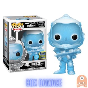 POP! Heroes Batman &amp; Robin - Mr Freeze Glitter #342 SDCC Exclusive - DMG