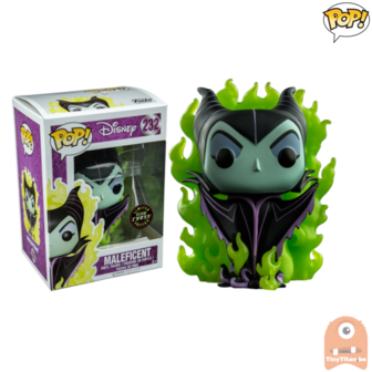 POP! Disney Maleficent Green Flames  GITD Chase #232 Exclusive