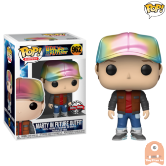 POP! Movies Marty in Future Outfit - Metallic #962 Back to the Future Exclusive