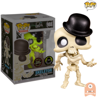POP! Movies Skeleton GITD Chase #988 Corpse Bride Exclusive