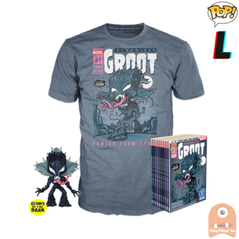 Funko POP! & TEE BOX Venomized Groot GITD Exclusive - Large
