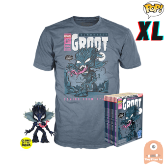 Funko POP! & TEE BOX Venomized Groot GITD Exclusive - X-Large