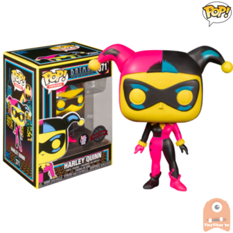 POP! Heroes Harley Quinn Black light Glow #371 The Animated Series Exclusive