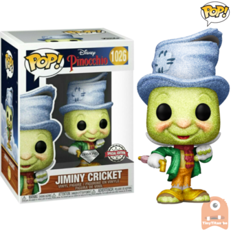 POP! Disney Jiminy Cricket Glitter Diamond Collection #1026 Pinocchio Exclusive