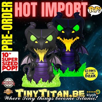 Funko POP! Maleficent Dragon 10 INCH GITD - Disney Villains Exclusive Pre-order