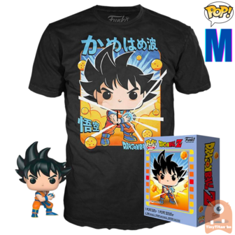Funko POP! & TEE BOX Goku Kamehameha - Dragonball Z Exclusive - Medium