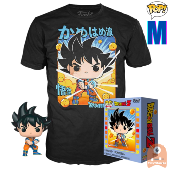 Funko POP! &amp; TEE BOX Goku Kamehameha - Dragonball Z Exclusive - Medium