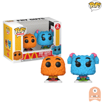 POP! Ad Icons McDonald&#039;s - 2-Pack Fry Guy Orange / Blue Pigtails