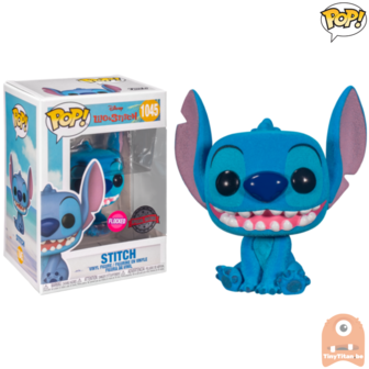POP! Disney Sitting Stitch Flocked #1045 lilo &amp; Stitch Exclusive 