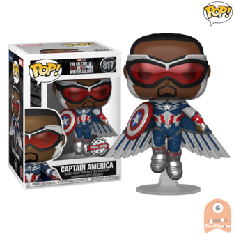 POP! Marvel Captain America Flying #817 The Falcon and the Winter Soldier Exclusive 