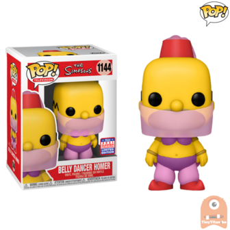 POP! TV Belly Dancer Homer  #1144 The  Simpsons SDCC 2021 Funkon Summer Convention Exclusive LE 