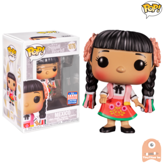 POP! Disney Mexico #1076 It&#039;s A small World SDCC 2021 Funkon Summer Convention Exclusive LE 