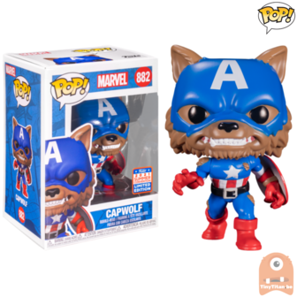 POP! Marvel Capwolf #882 SDCC 2021 Funkon Summer Convention Exclusive LE 