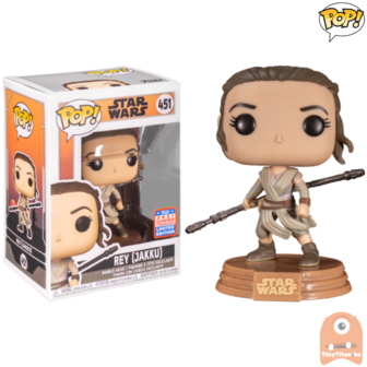 POP! Star Wars Rey jakku #451 SDCC 2021 Funkon Summer Convention Exclusive LE 