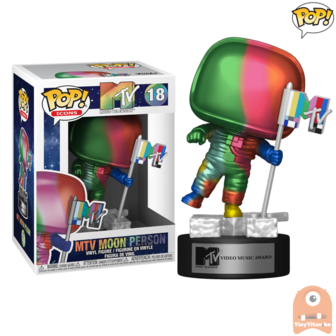 POP! Icons Moon Person Rainbow Metallic #18 MTV Music Video Award