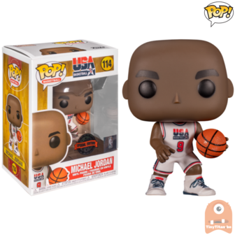 POP! Sports Michael Jordan Team USA Basketball White Jersey #114 Exclusive 