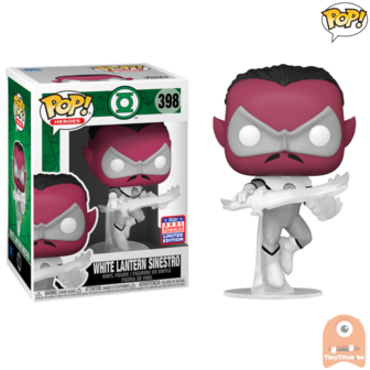 POP! Heroes White Lantern Sinestro #398 DC Green Lantern SDCC 2021 Funkon Summer Convention Exclusive LE 