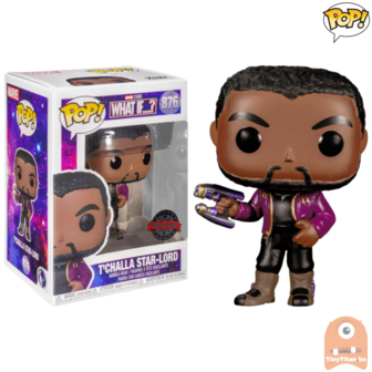 POP! Marvel T&#039;Challa Star Lord Unmasked #876 What If? Exclusive 