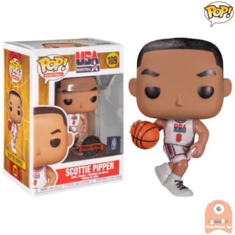 POP! Sports Scottie Pippen Team USA Basketball White Jersey #109 Exclusive 