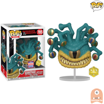 POP! Games Xanathar w/ D20 785 Dungeons &amp; Dragons SDCC 2021 Funkon Summer Convention Exclusive LE 