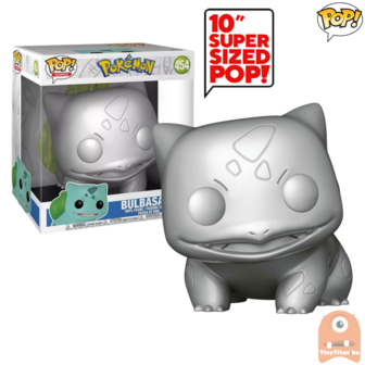 Funko POP! Games Bulbasaur Metallic 10 INCH #454 Pokemon Exclusive