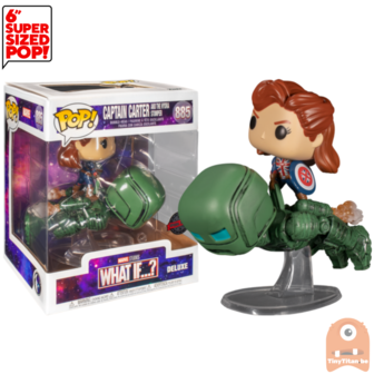 POP! Deluxe Marvel Captain Carter and the Hydra Stomper 6 INCH 885 What If? Exclusive 