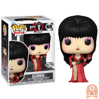 POP! icons Elvira 40th Diamond Glitter 68 Mistress of the Dark 