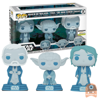 POP! Star Wars Force Ghost 3-pack GITD Exclusive 