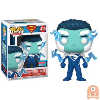 POP! Heroes  Superman Blue Wizard -419 DC NYCC/ECCC 2021 Exclusive LE