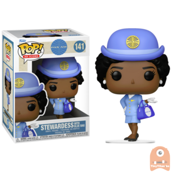 POP! Ad Icons Stewardess W/ Blue Bag 141 Pan Am