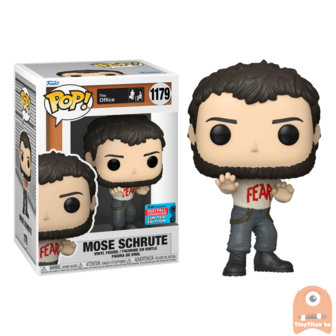 POP! TV Mose Schrute w/ Fear Spirit 1179 NYCC 2021 Virtual Con Fall Convention Exclusive LE 
