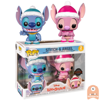 POP! Disney Stitch and Angel 2-Pack Holiday Exclusive 