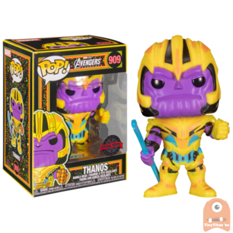 POP! Marvel Thanos BlackLight 909 Marvel Avengers Exclusive 