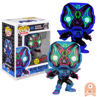 POP! DC Blue beetle GITD 410 Dia De Los DC Exclusive 