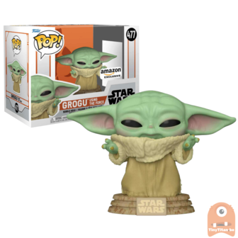 POP! Star Wars Grogu using The Force 477 The Mandalorian Exclusive 