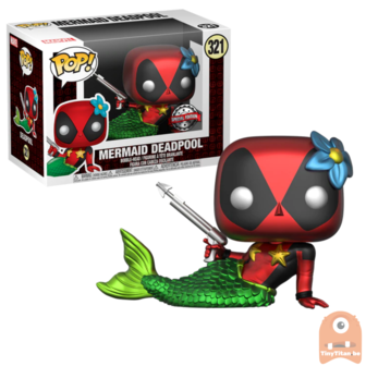 POP! Marvel Mermaid Deadpool Metallic 321 Exclusive 